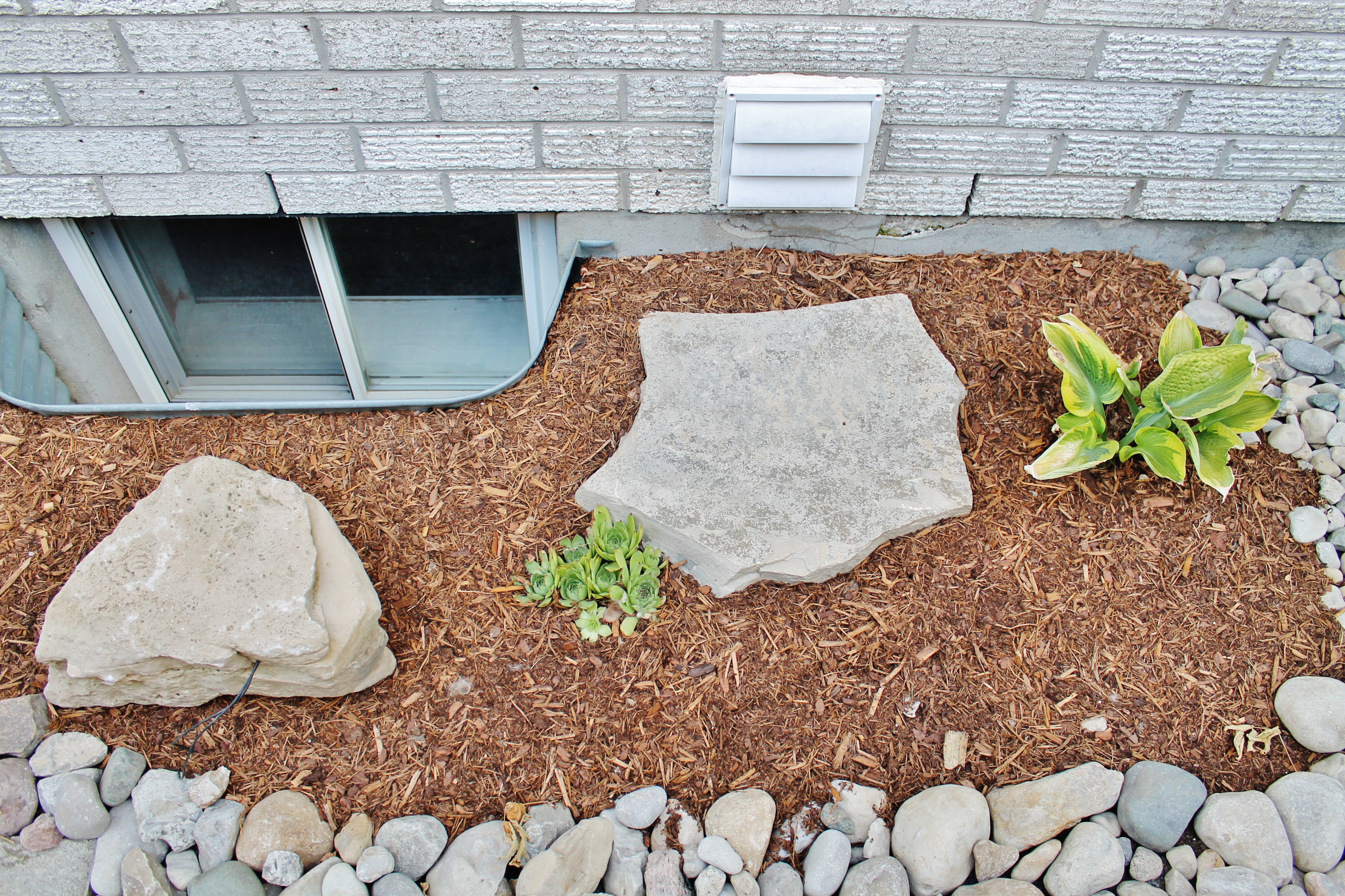 Exterior window landscaping
